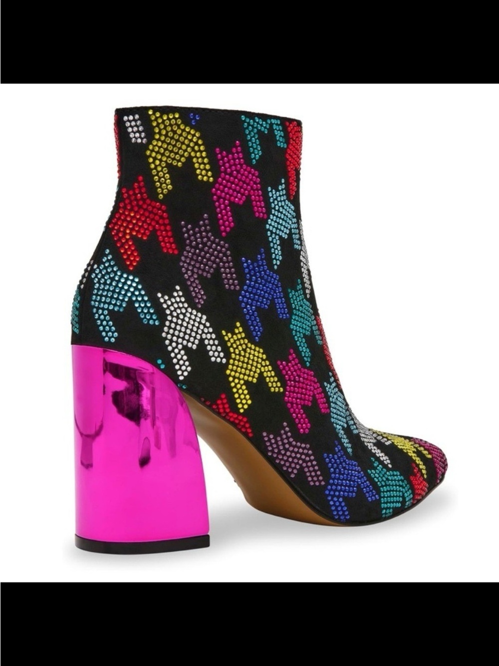 Betsey Johnson Marinna Multicolor Crystal Ankle Boots - Picture 3 of 8